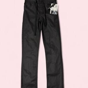 Kendall + Kylie Black Skinny Joggers with drawstring waist size XS